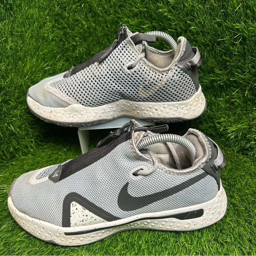 Nike PG 4 Wolf Grey Black Basketball Shoes CK5828-001 Mens Size 8